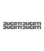 Lot de 4 stickers Ducati avec logo de la marque