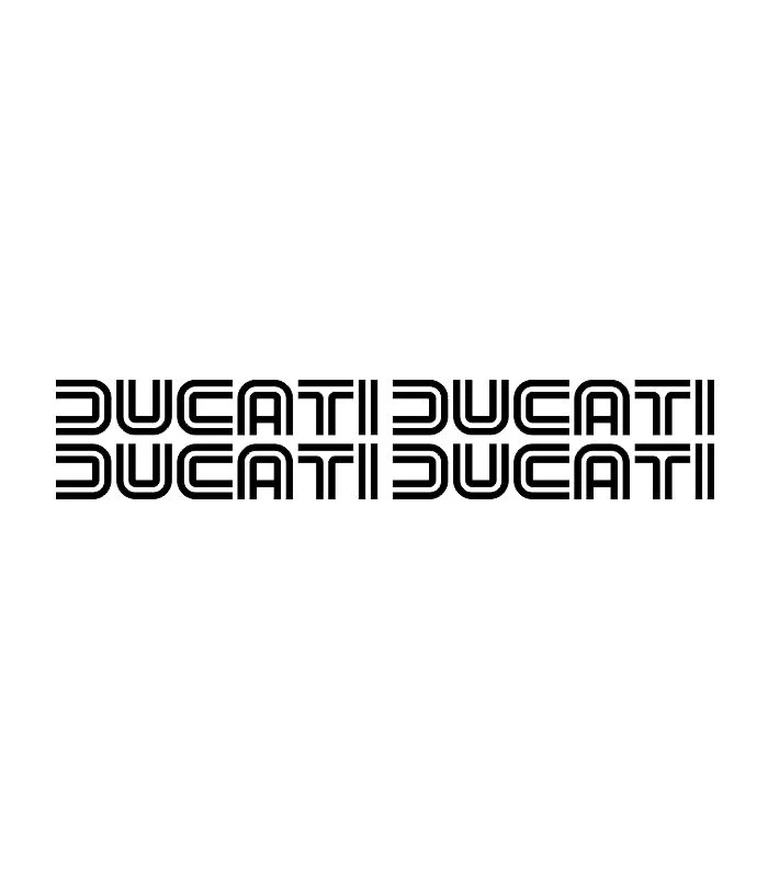 Lot de 4 stickers Ducati avec logo de la marque