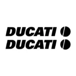 Lot de 2 stickers Ducati pour personnalisation de véhicule