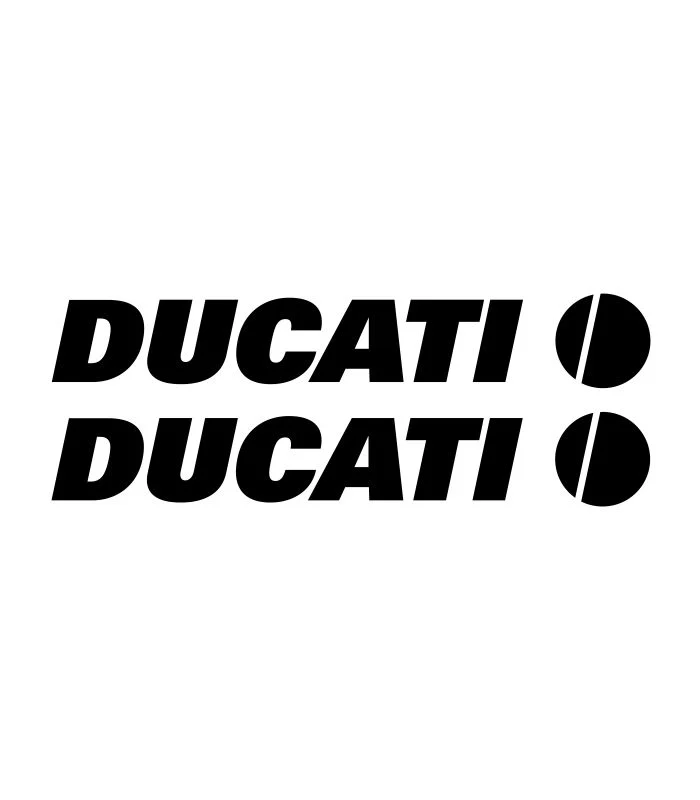 Lot de 2 stickers Ducati pour personnalisation de véhicule