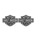 Lot de 2 stickers Harley-Davidson Cycles pour personnalisation de moto