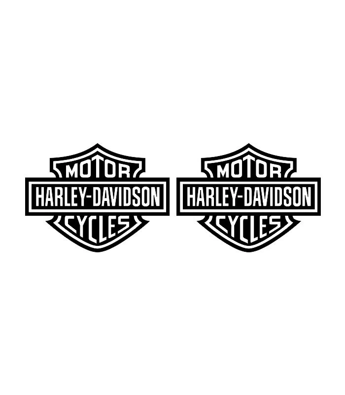 Lot de 2 stickers Harley-Davidson Cycles pour personnalisation de moto