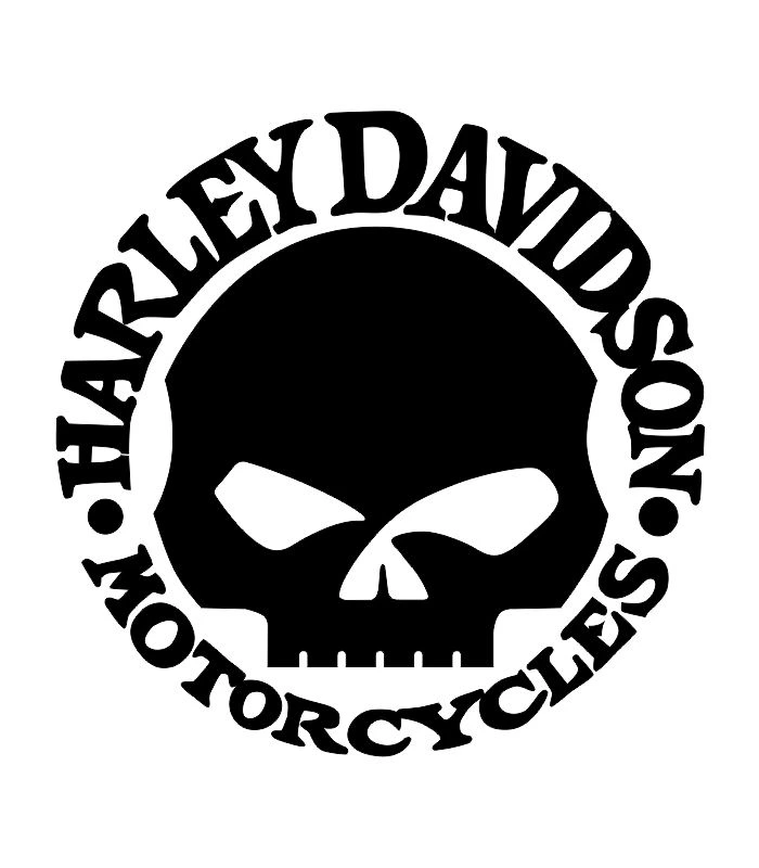 Stickers Harley-Davidson Skull avec motif tête de mort