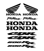 Kit stickers Honda CBR 600rr pour décoration et personnalisation de moto