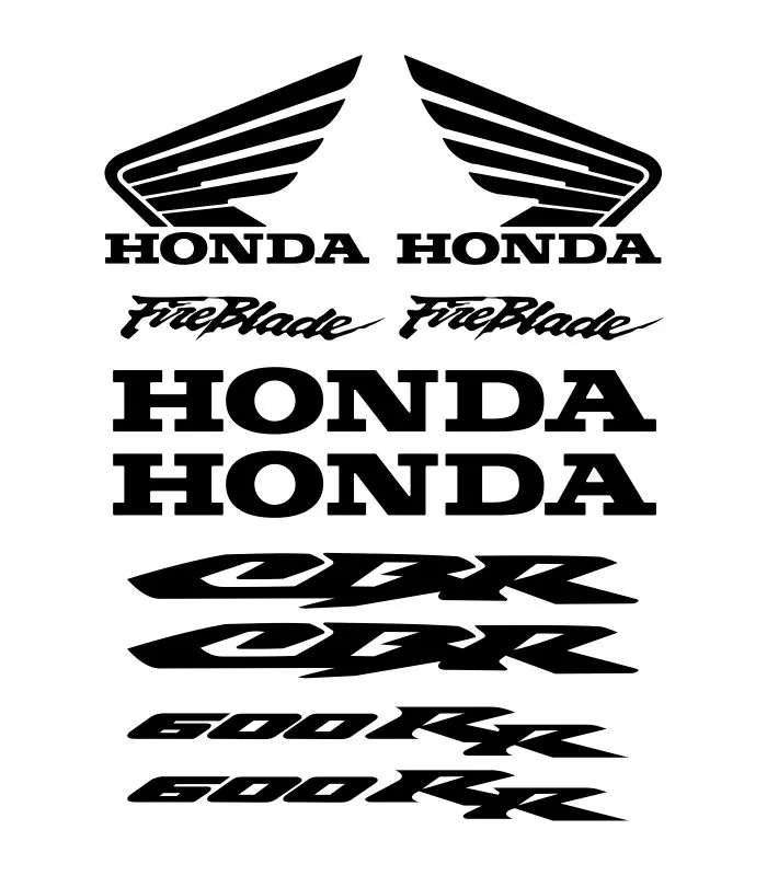 Kit stickers Honda CBR 600rr pour décoration et personnalisation de moto