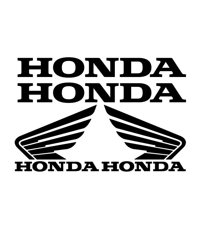 Kit de 4 stickers Honda pour personnalisation moto