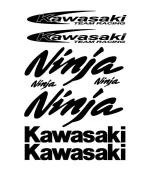 Kit de 8 Stickers Kawasaki