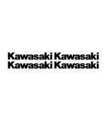 Lot de 4 stickers Kawasaki pour personnalisation de moto