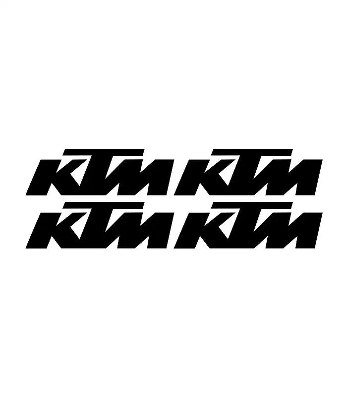 4 stickers KTM pour personnalisation de moto