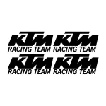 4 Stickers KTM Team Racing pour personnalisation de moto