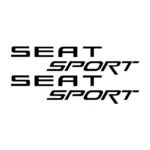 Lot de 2 stickers Seat Sport pour personnalisation automobile