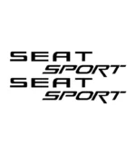 Lot de 2 stickers Seat Sport pour personnalisation automobile