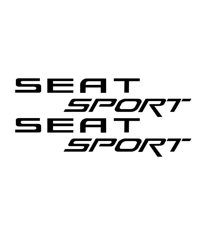 Lot de 2 stickers Seat Sport pour personnalisation automobile