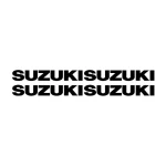 4 Stickers Suzuki pour personnalisation de moto