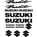 Kit de 14 stickers Suzuki Bandit pour personnalisation de moto