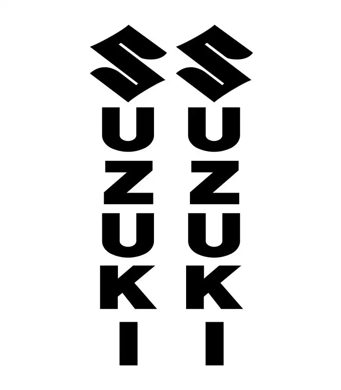2 Stickers Fourche Suzuki pour personnalisation de moto