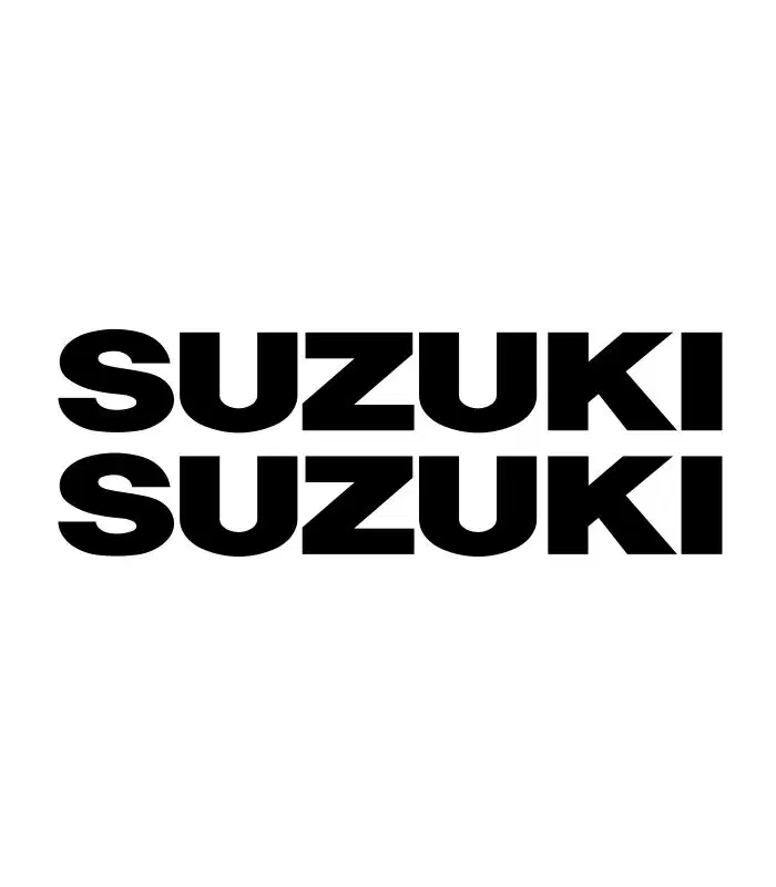 2 Stickers Suzuki pour les amateurs de personnalisation moto.