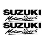 Lot de 2 stickers Suzuki Motor Sport pour personnalisation de moto