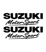 Lot de 2 stickers Suzuki Motor Sport pour personnalisation de moto