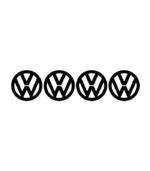 Lot de 4 stickers logo Volkswagen