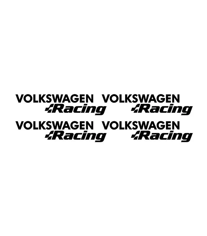 Stickers Volkswagen Racing au style sportif pour voiture