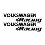 2 stickers Volkswagen Racing pour personnalisation automobile