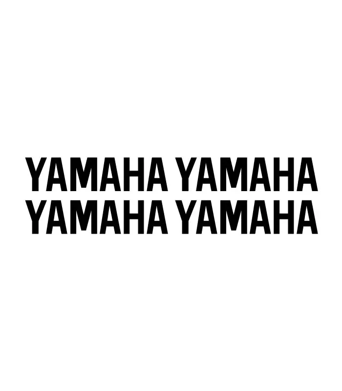 4 Stickers Yamaha pour personnalisation de moto