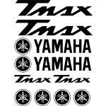 Kit de 10 Stickers Yamaha Tmax pour personnalisation de scooter