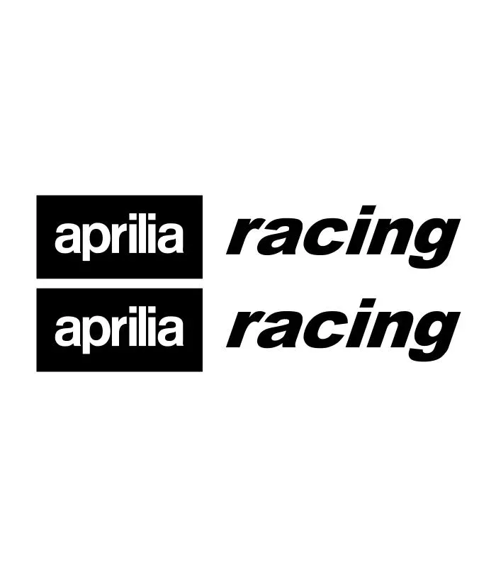 2 Stickers Aprilia Racing