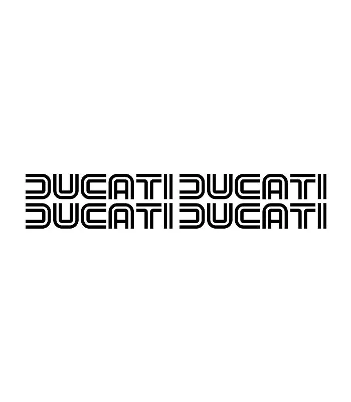 Lot de 4 stickers Ducati avec logo de la marque