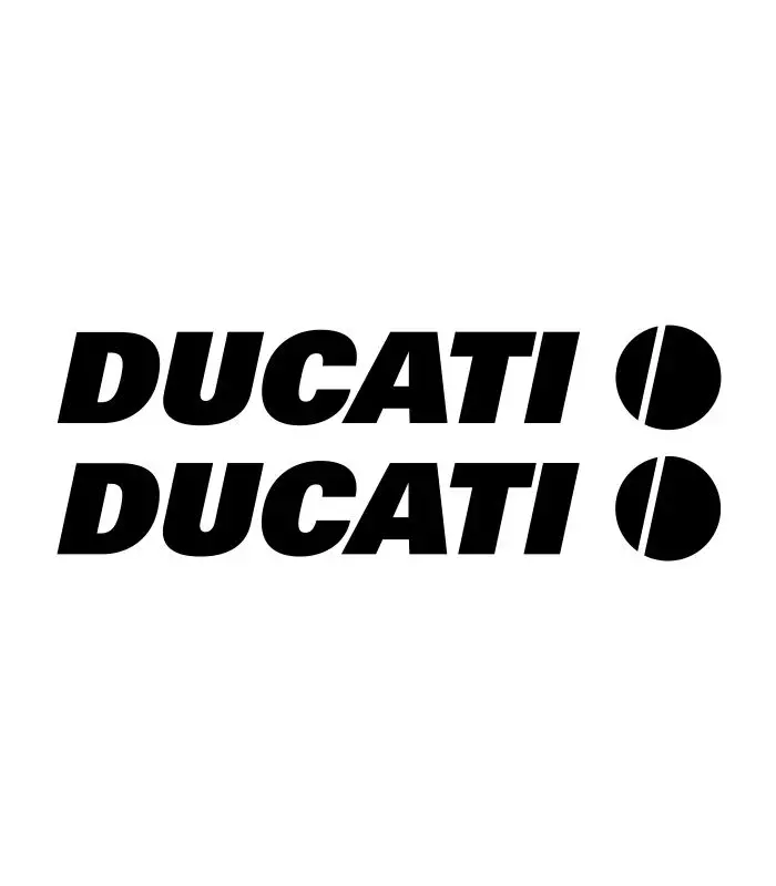 Lot de 2 stickers Ducati pour personnalisation de véhicule