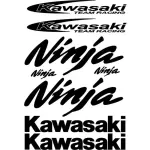 Kit de 8 Stickers Kawasaki