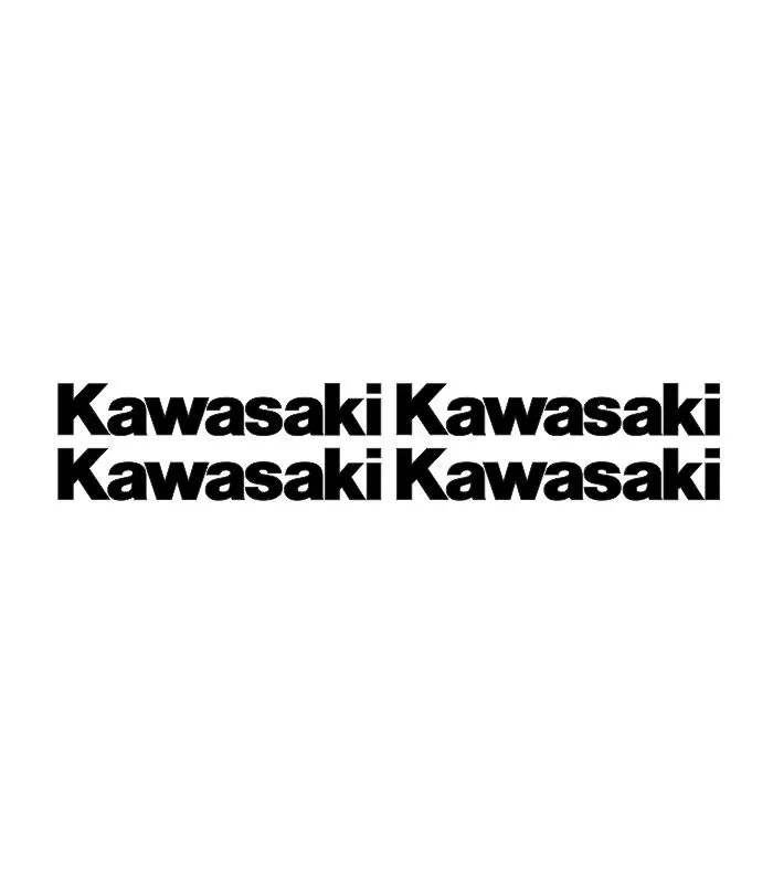 Lot de 4 stickers Kawasaki pour personnalisation de moto