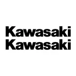 2 Stickers Kawasaki pour personnalisation de moto