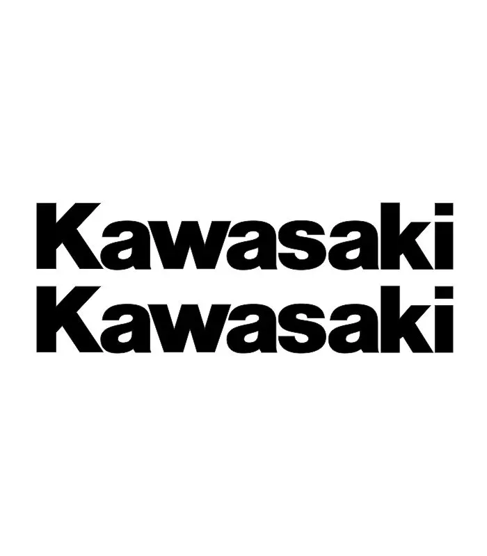 2 Stickers Kawasaki pour personnalisation de moto