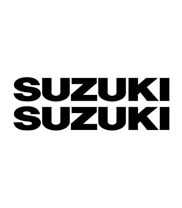 2 Stickers Suzuki pour les amateurs de personnalisation moto.