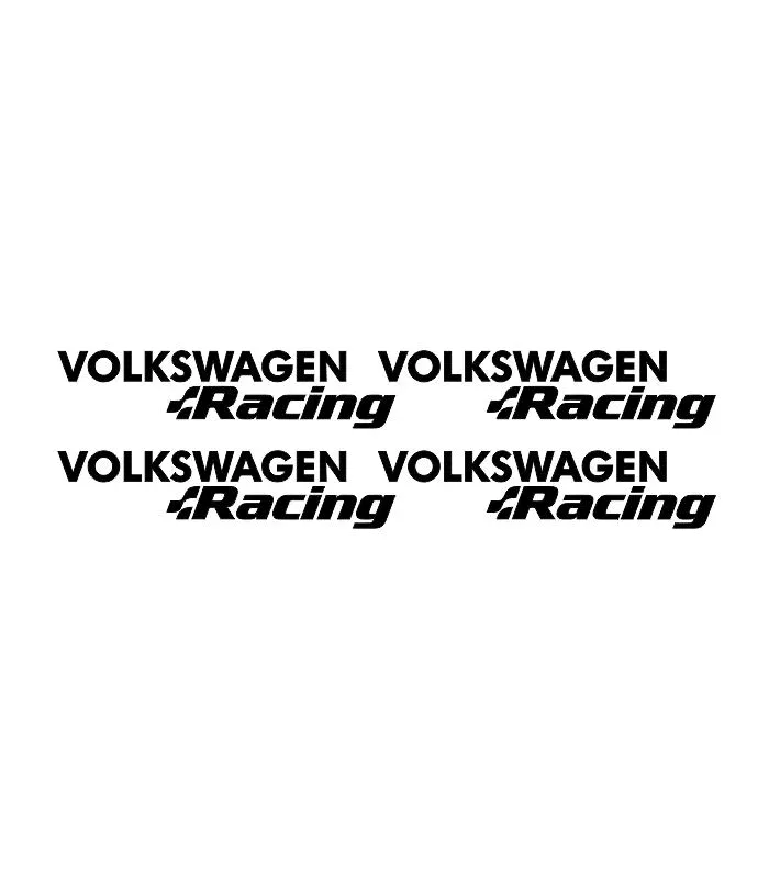 Stickers Volkswagen Racing au style sportif pour voiture