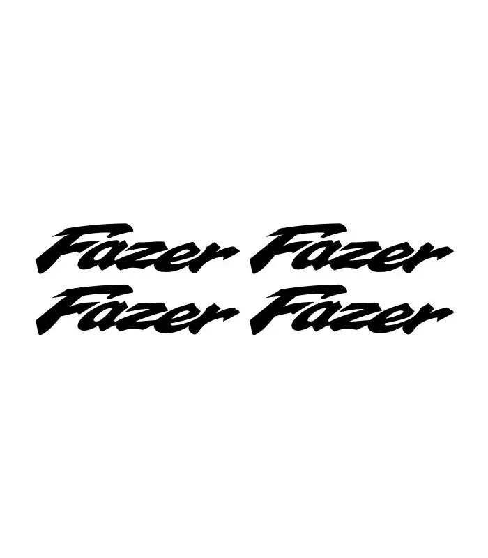 4 Stickers Yamaha Fazer pour personnalisation de moto